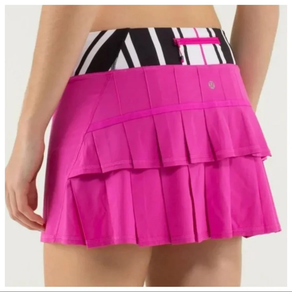 Lululemon Run Pace Setter Skirt Paris Perfection Traverse Stripe